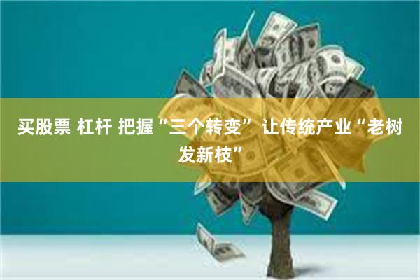 买股票 杠杆 把握“三个转变” 让传统产业“老树发新枝”