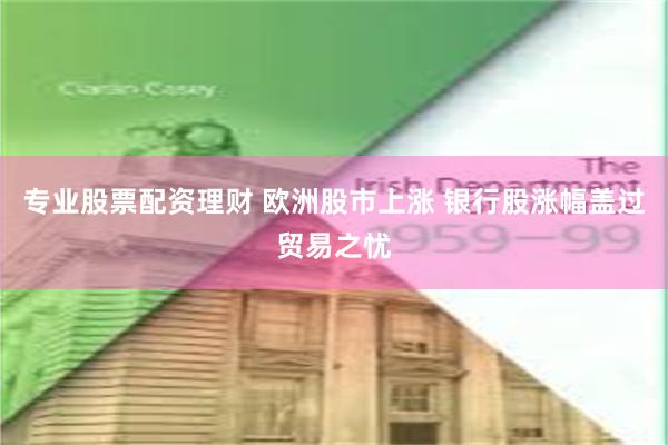 专业股票配资理财 欧洲股市上涨 银行股涨幅盖过贸易之忧