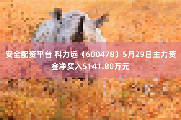 安全配资平台 科力远（600478）5月29日主力资金净买入5141.80万元