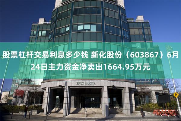 股票杠杆交易利息多少钱 新化股份（603867）6月24日主力资金净卖出1664.95万元