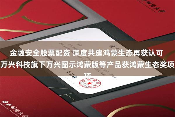 金融安全股票配资 深度共建鸿蒙生态再获认可 万兴科技旗下万兴图示鸿蒙版等产品获鸿蒙生态奖项