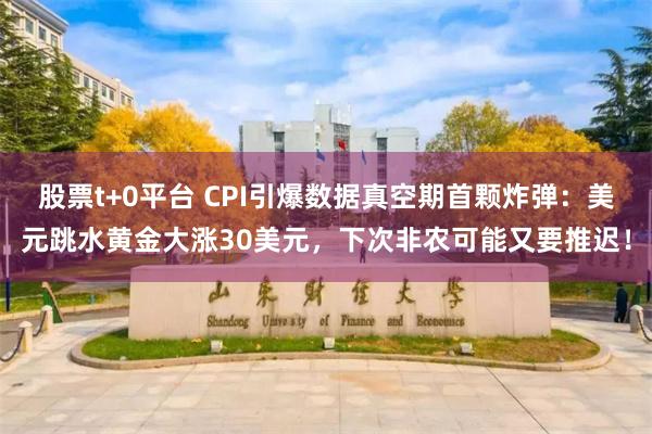 股票t+0平台 CPI引爆数据真空期首颗炸弹：美元跳水黄金大涨30美元，下次非农可能又要推迟！