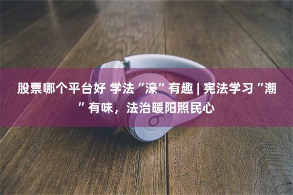股票哪个平台好 学法“濠”有趣 | 宪法学习“潮”有味，法治暖阳照民心