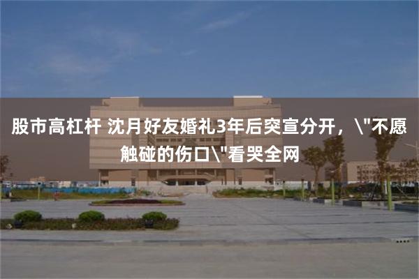 股市高杠杆 沈月好友婚礼3年后突宣分开，